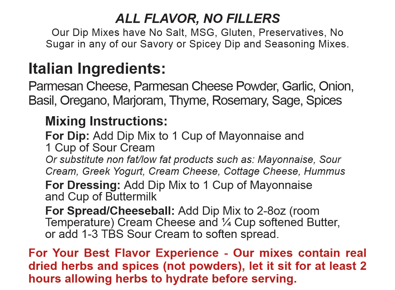 Green Onion Dip Mixing Instructions Sub image